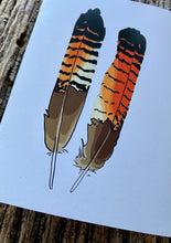 Load image into Gallery viewer, 7 Pack - Featherdale Native Australian Feather A6 Cards - Sustainability Printed