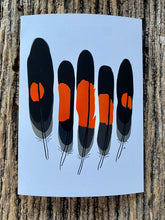 Load image into Gallery viewer, 7 Pack - Featherdale Native Australian Feather A6 Cards - Sustainability Printed