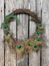 Load image into Gallery viewer, PREORDER Featherdale Christmas Wreath - Christmas in Style - King Peacock