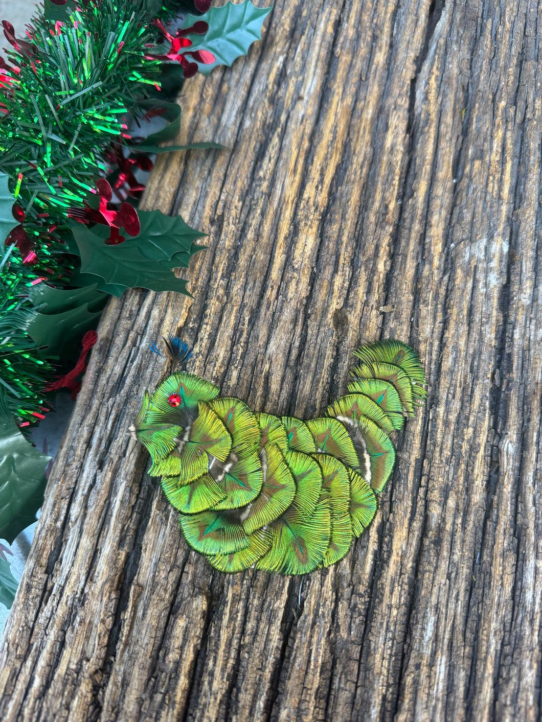 Featherdale Christmas Ornaments - Decorative Pea Bird