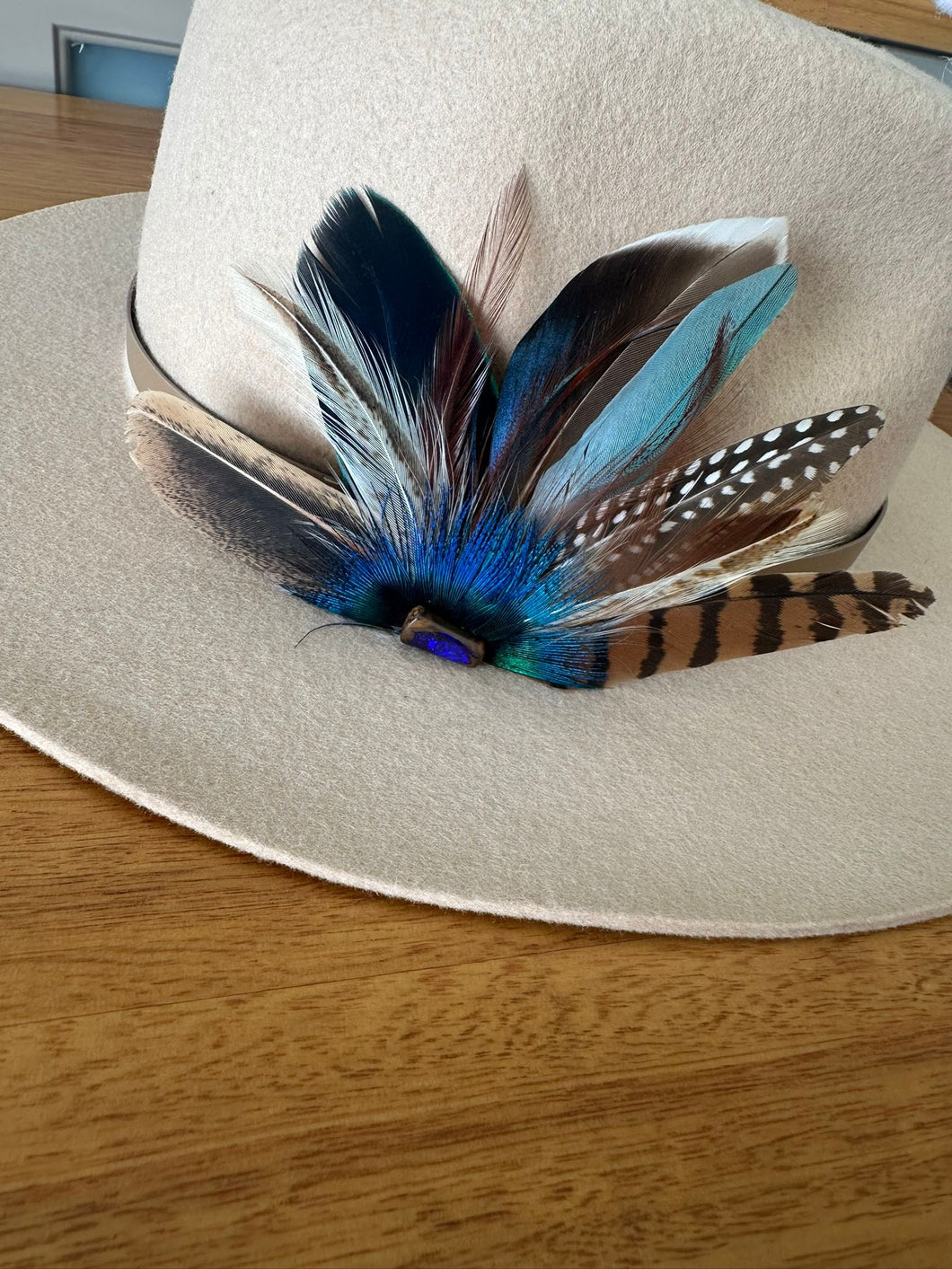 Blue Velvet - Custom Australian Opal Hat Pin