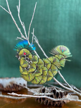 Load image into Gallery viewer, Featherdale Christmas Ornaments - Decorative Pea Bird
