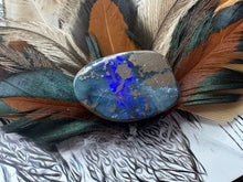 Load image into Gallery viewer, Australian Sunrise Hat Brooch with Queensland Boulder Opal
