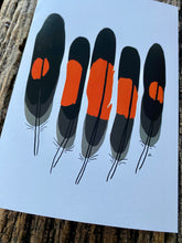 Load image into Gallery viewer, 7 Pack - Featherdale Native Australian Feather A6 Cards - Sustainability Printed
