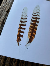 Load image into Gallery viewer, 7 Pack - Featherdale Native Australian Feather A6 Cards - Sustainability Printed
