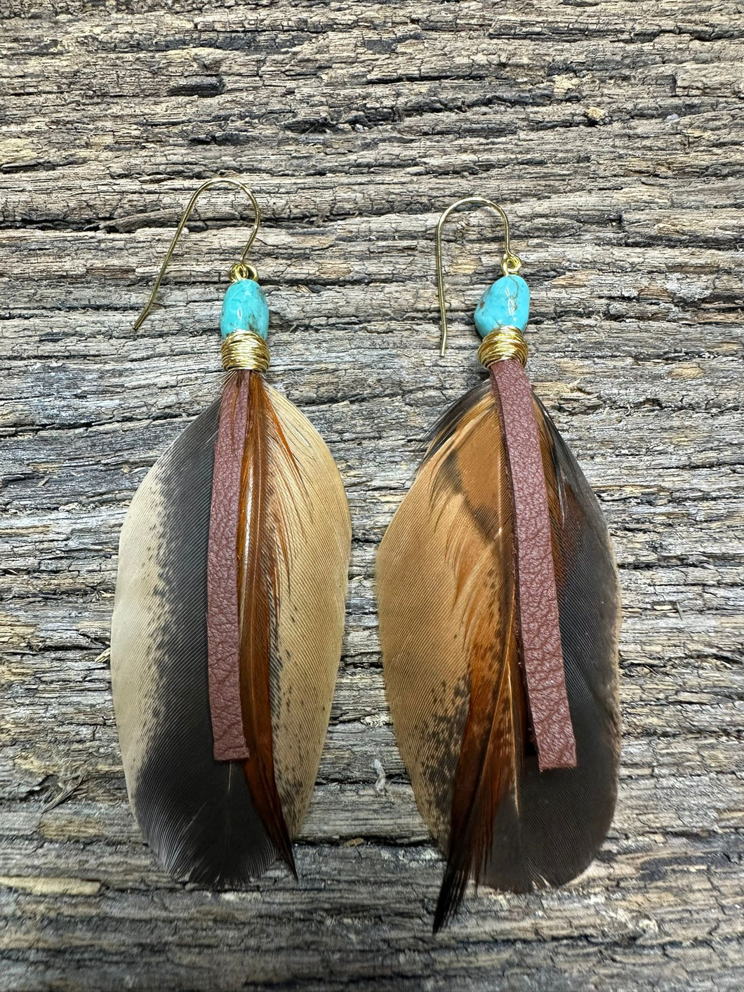 Tan, Leather & Turquoise