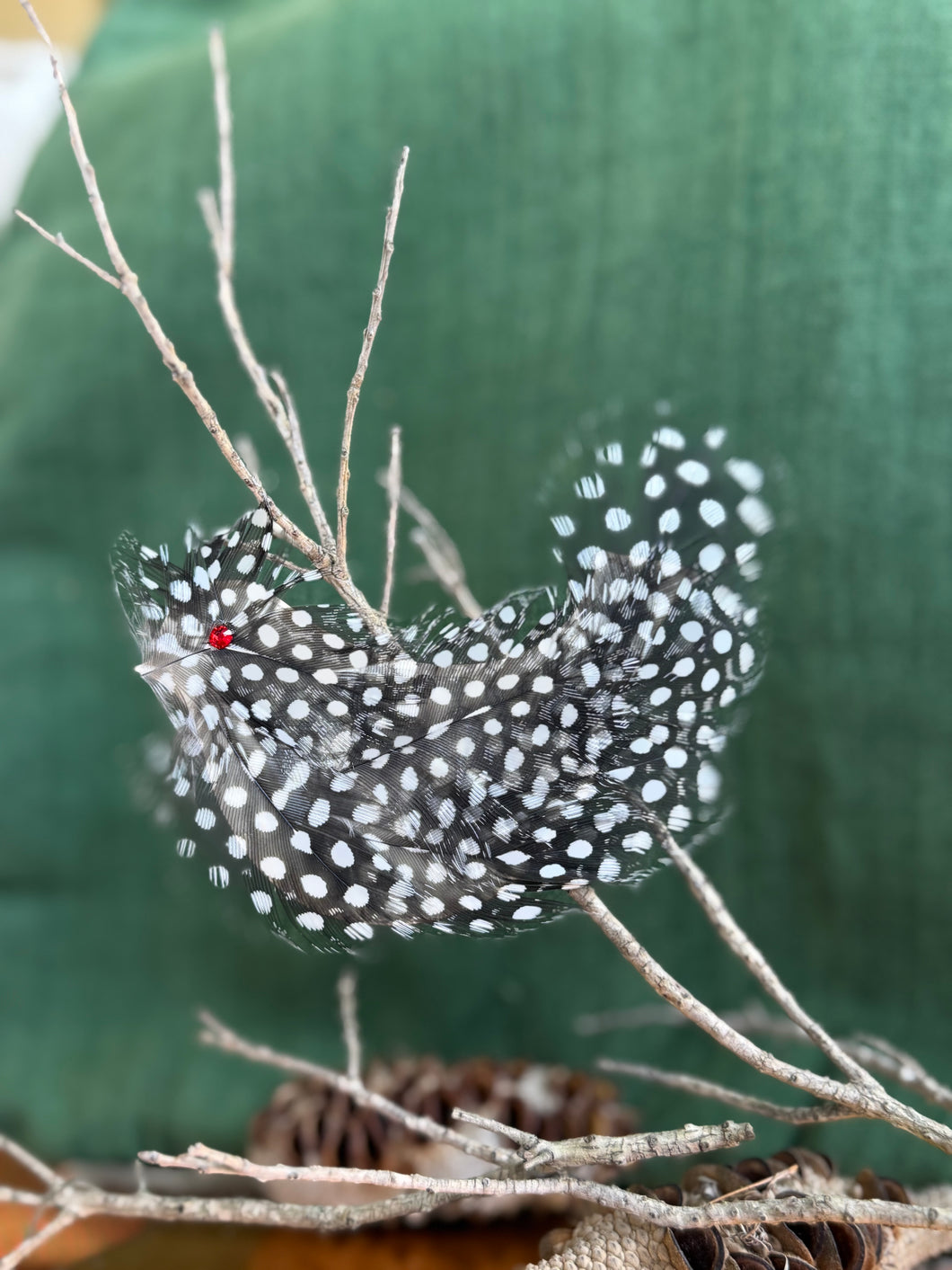 Featherdale Christmas Ornaments - Decorative Guinea Bird