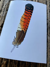 Load image into Gallery viewer, 7 Pack - Featherdale Native Australian Feather A6 Cards - Sustainability Printed
